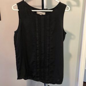 EUC Ann Taylor Loft black sleeveless shirt. Medium